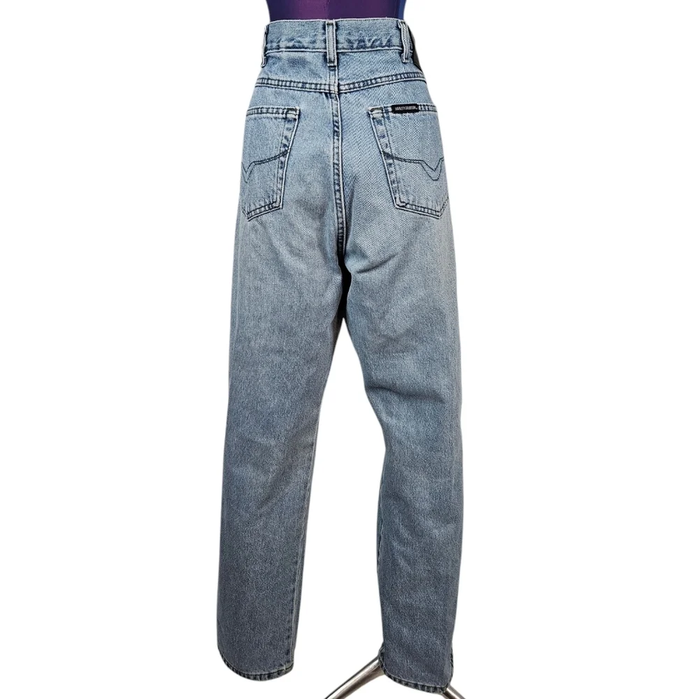 Vintage Distressed Harley‎ Davidson Light Wash Relaxed Fit Jeans Size 16L C82